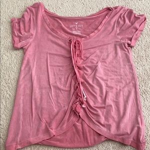 Light pink short sleeve top